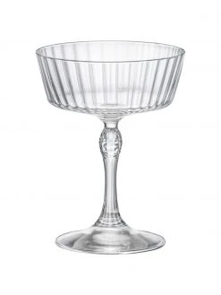 Sektschalen America's Cocktail mit Rillenstruktur, 6 Stück, Ø 10 x H 14 cm, 280 ml
