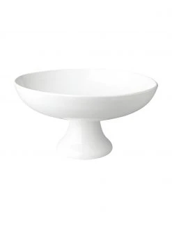 Asa Servierschale Grande mit Fuß aus Steingut, Ø 21 cm, Ø 21 cm, H 10 cm