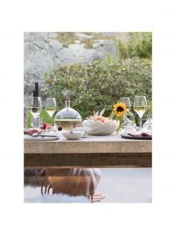 By On Servierschale Shell aus Dolomit in Wei&szlig; in Muschelform, B 34 cm, B 34 x H 10 cm -Küche Geschäft Servierschale Shell aus Dolomit in Weiss in Muschelform B 34 cm 4