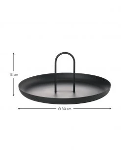 Zone Serviertablett Singles aus Metall mit Griff, Ø 30 cm, Ø 30 cm -Küche Geschäft Serviertablett Singles aus Metall mit Griff O 30 cm 2