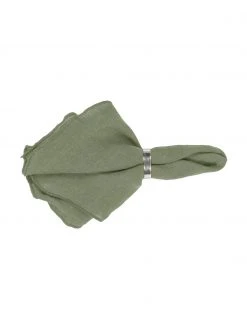 Broste Copenhagen Serviette Gracie aus &Ouml;ko-Leinen in Salbeigr&uuml;n, B 45 x L 45 cm -Küche Geschäft Serviette Gracie aus Oko Leinen in Salbeigrun 2