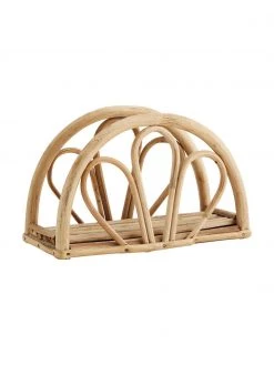 Madam Stoltz Serviettenhalter Gina aus Bambus, B 20 x H 13 cm