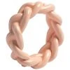 &k amsterdam Serviettenringe Braid in Rosa, 4 St&uuml;ck, Ø 6 x H 2 cm