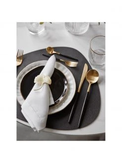 Serviettenringe Ginkgo, 4 Stück, Ø 5 x H 4 cm -Küche Geschäft Serviettenringe Ginkgo 4 Stuck 3