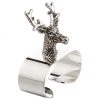 Serviettenringe Hirsch, 4 Stück, B 5 x H 6 cm