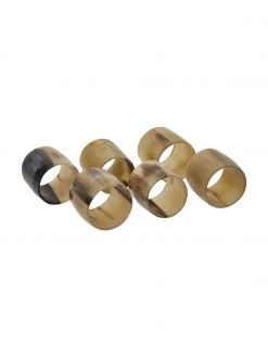 Broste Copenhagen Serviettenringe Jay, 6 Stück, Ø 4 cm