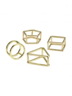 Andrea House Serviettenringe Mattie, 4 Stück, B 7 x H 3 cm