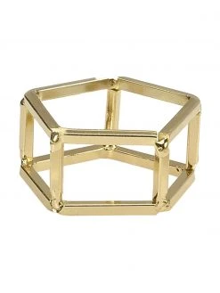 Andrea House Serviettenringe Mattie, 4 Stück, B 7 x H 3 cm -Küche Geschäft Serviettenringe Mattie 4 Stuck 3