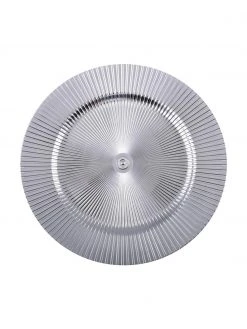 Silberfarbener Platzteller Athens, Ø 31 cm