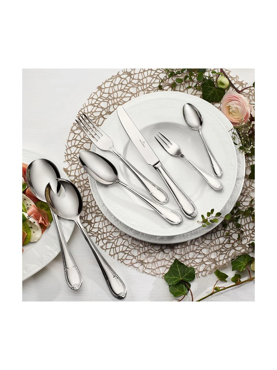 Villeroy & Boch Silberfarbenes Besteck-Set Mademoiselle, 12 Personen (68-tlg.), Set in verschiedenen Größen 2 Villeroy & Boch Silberfarbenes Besteck-Set Mademoiselle, 12 Personen (68-tlg.), Set in verschiedenen Größen – Bild 2