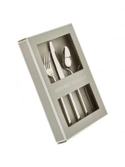 Westwing Collection Silberfarbenes Besteck-Set Shine hochglanzpoliert, in verschiedenen Setgr&ouml;&szlig;en, 1 Person (5-tlg.) -Küche Geschäft Silberfarbenes Besteck Set Shine hochglanzpoliert in verschiedenen Setgrossen 5