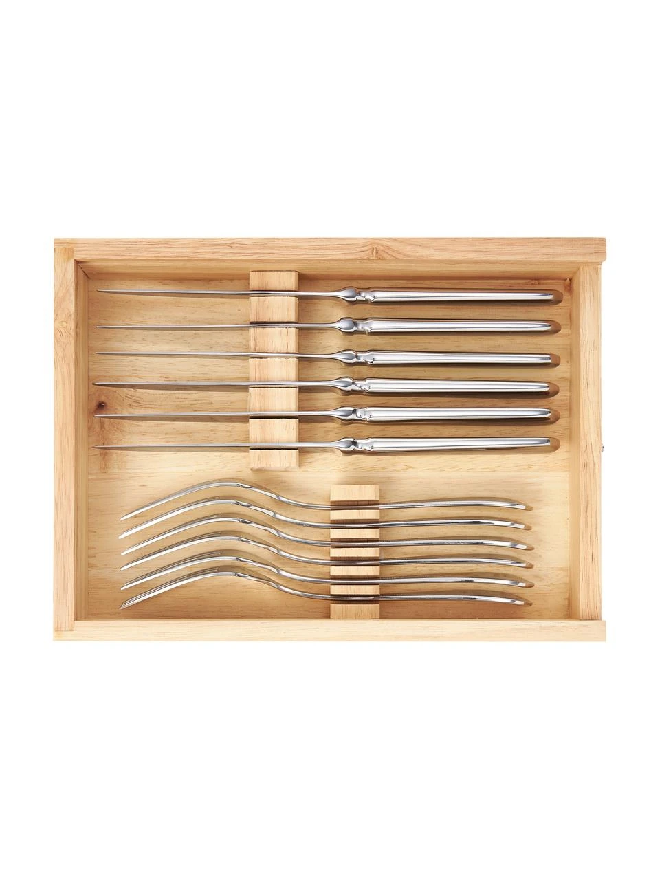 Villeroy & Boch Silberfarbenes Steakbesteck-Set Oscar, 6 Personen (12-tlg.), Set mit verschiedenen Größen 5 Villeroy & Boch Silberfarbenes Steakbesteck-Set Oscar, 6 Personen (12-tlg.), Set mit verschiedenen Größen – Bild 5