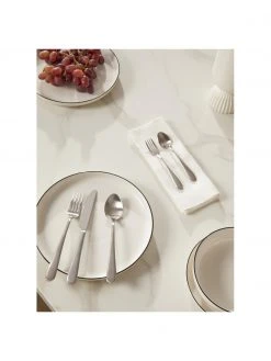 Westwing Collection Silbernes Besteck-Set Francine matt geb&uuml;rstet, 4 Personen (20-tlg.) -Küche Geschäft Silbernes Besteck Set Francine matt geburstet 4 Personen 20 tlg 2