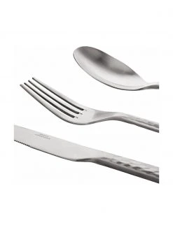 Broste Copenhagen Silbernes Besteck-Set Hune mit gehämmerten Griffen, 4 Personen (16-tlg.), L 24 cm 3 Broste Copenhagen Silbernes Besteck-Set Hune mit gehämmerten Griffen, 4 Personen (16-tlg.), L 24 cm -Küche Geschäft Silbernes Besteck Set Hune mit gehammerten Griffen 4 Personen 16 tlg 3