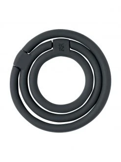 Rig-Tig Silikon Topfuntersetzer Circles in Schwarz, verschiedene Größen, Set mit verschiedenen Größen