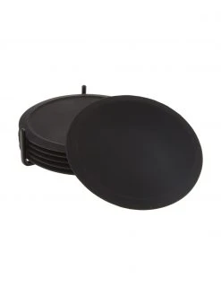 Zone Silikon-Untersetzer Plain mit Halterung, 6 St&uuml;ck, Ø 10 cm -Küche Geschäft Silikon Untersetzer Plain mit Halterung 6 Stuck 3