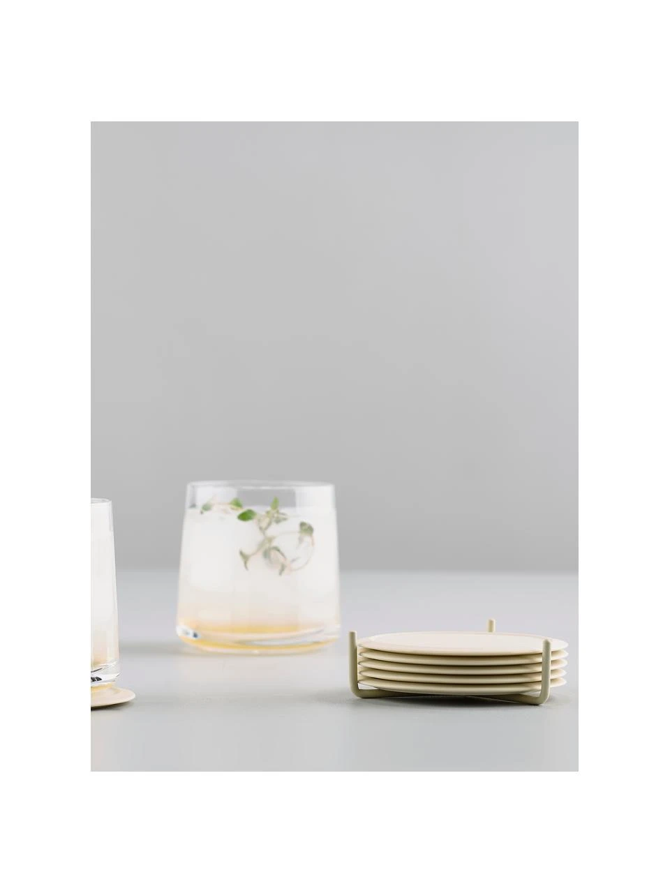 Zone Silikon-Untersetzer Plain mit Halterung, 6 Stück, Ø 10 cm 2 Zone Silikon-Untersetzer Plain mit Halterung, 6 Stück, Ø 10 cm – Bild 2