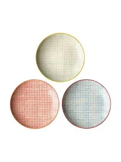 Bloomingville Speiseteller Carla mit kleinem Muster, 3er-Set, Ø 25 cmNur noch 1 Artikel verfügbar