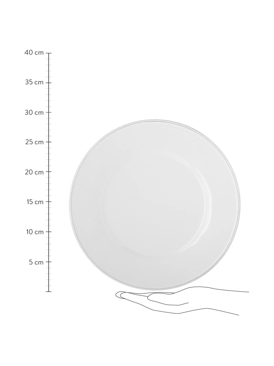Cote Table Speiseteller Constance im Landhaus Style, 2 Stück, Ø 29 cm 3 Cote Table Speiseteller Constance im Landhaus Style, 2 Stück, Ø 29 cm – Bild 3