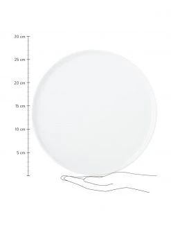 Speiseteller Porcelino mit unebener Oberfläche, 4 Stück, Ø 27 cm 8 Speiseteller Porcelino mit unebener Oberfläche, 4 Stück, Ø 27 cm -Küche Geschäft Speiseteller Porcelino mit unebener Oberflache 4 Stuck 2