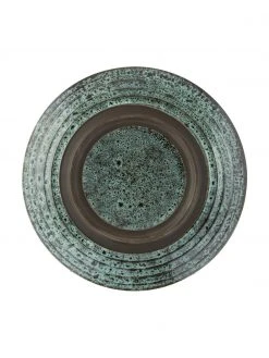 Madam Stoltz Steingut Frühstücksteller Vingo in Blaugrün/Schwarz, 2 Stück, Ø 22 cm -Küche Geschäft Steingut Fruhstucksteller Vingo in BlaugrunSchwarz 2 Stuck 2