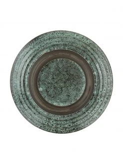 Madam Stoltz Steingut Frühstücksteller Vingo in Blaugrün/Schwarz, 2 Stück, Ø 22 cm -Küche Geschäft Steingut Fruhstucksteller Vingo in BlaugrunSchwarz 2 Stuck 5