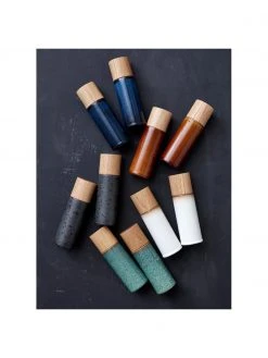 Bitz Steingut Salz- und Pfeffermühle Bizz mit Holzdeckel, 2er-Set, Ø 5 x H 17 cm 8 Bitz Steingut Salz- und Pfeffermühle Bizz mit Holzdeckel, 2er-Set, Ø 5 x H 17 cm -Küche Geschäft Steingut Salz und Pfeffermuhle Bizz mit Holzdeckel 2er Set 20