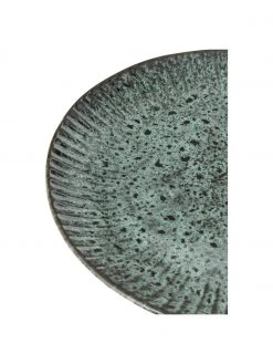 Madam Stoltz Steingut Speiseteller Vingo in Blaugr&uuml;n/Schwarz, 2 St&uuml;ck, Ø 28 cm -Küche Geschäft Steingut Speiseteller Vingo in BlaugrunSchwarz 2 Stuck 5