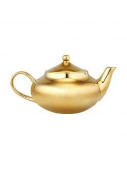 Urban Nature Culture Steingut Teekanne Good Morning in Gold, 1 L