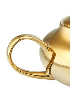 Urban Nature Culture Steingut Teekanne Good Morning in Gold, 1 L -Küche Geschäft Steingut Teekanne Good Morning in Gold 1 L 3