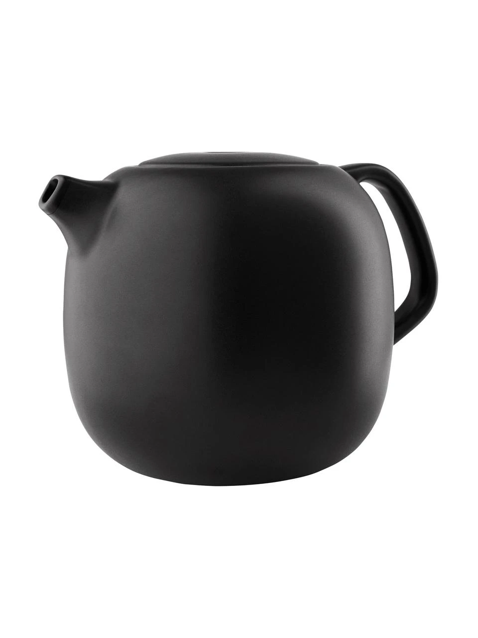 Eva Solo Steingut Teekanne Nordic Kitchen in Schwarz matt, 1 L 1 Eva Solo Steingut Teekanne Nordic Kitchen in Schwarz matt, 1 L