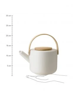 Stelton Steingut Teekanne Theo in Weiß matt, 1.25 L -Küche Geschäft Steingut Teekanne Theo in Weiss matt 125 L 3