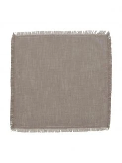 Jotex Stoff-Servietten Henley mit Fransen, 2 Stück, B 45 x L 45 cm