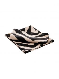 Jotex Stoff-Servietten Jill mit Zebra-Print, 2 Stück, B 45 x L 45 cm