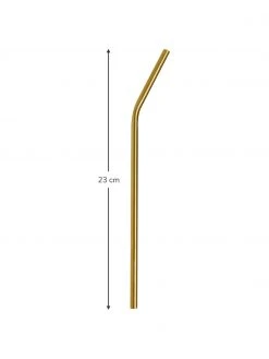 Westwing Collection Strohhalme Shine in Gold mit Bürste, 4er-Set, L 23 cm 8 Westwing Collection Strohhalme Shine in Gold mit Bürste, 4er-Set, L 23 cm -Küche Geschäft Strohhalme Shine in Gold mit Burste 4er Set 2