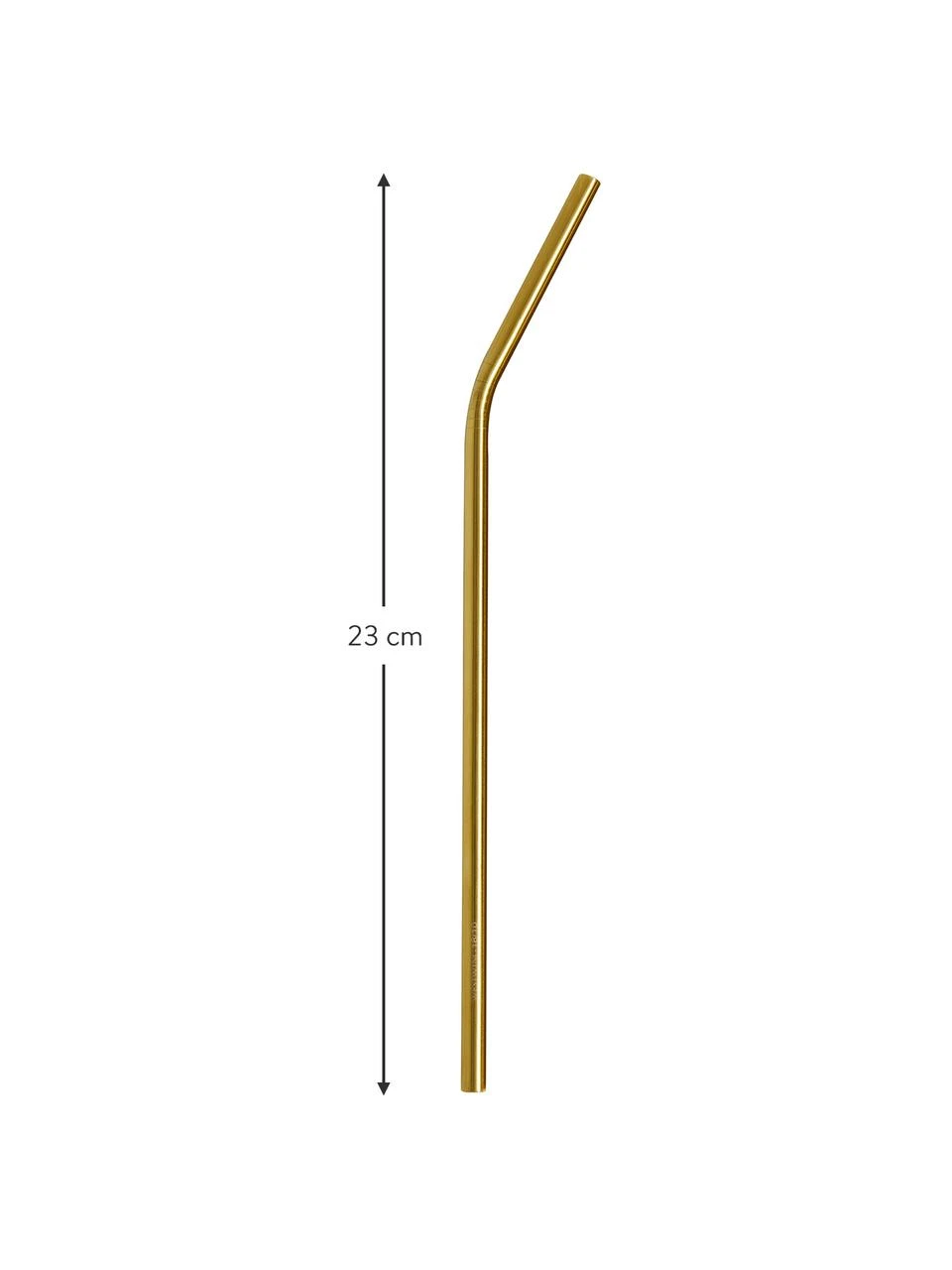 Westwing Collection Strohhalme Shine in Gold mit Bürste, 4er-Set, L 23 cm 3 Westwing Collection Strohhalme Shine in Gold mit Bürste, 4er-Set, L 23 cm – Bild 3