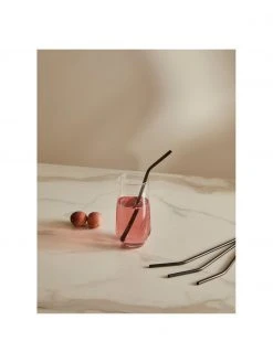 Westwing Collection Strohhalme Shine in Schwarz mit Bürste, 4er-Set, L 23 cm 9 Westwing Collection Strohhalme Shine in Schwarz mit Bürste, 4er-Set, L 23 cm -Küche Geschäft Strohhalme Shine in Schwarz mit Burste 4er Set 3