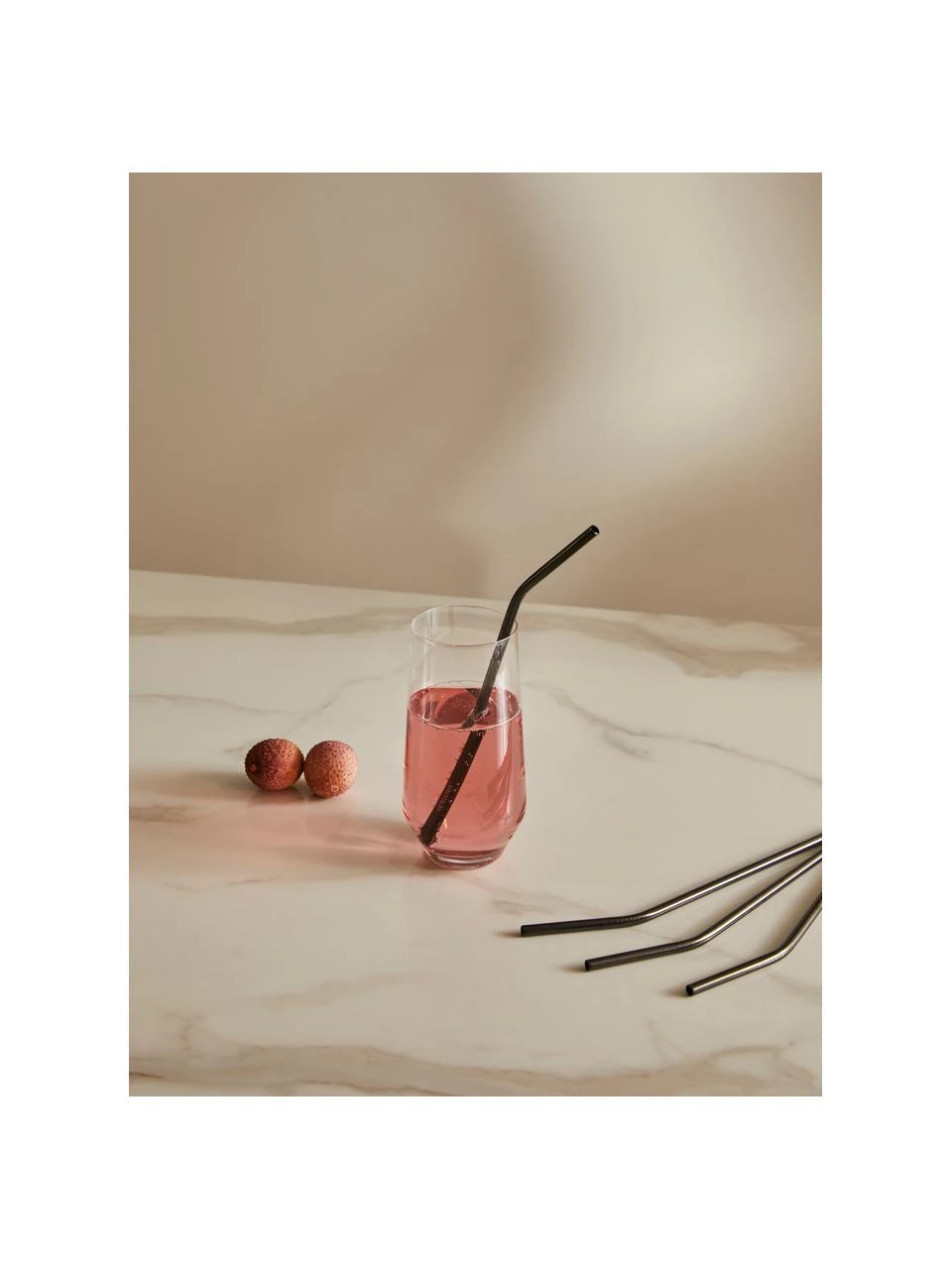 Westwing Collection Strohhalme Shine in Schwarz mit Bürste, 4er-Set, L 23 cm 4 Westwing Collection Strohhalme Shine in Schwarz mit Bürste, 4er-Set, L 23 cm – Bild 4