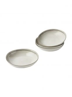 Westwing Collection Suppenteller Cia aus Steingut mit reaktiver Glasur, 4 Stück, Ø 21 x H 5 cm -Küche Geschäft Suppenteller Cia aus Steingut mit reaktiver Glasur 4 Stuck 2