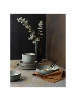 Asa Suppenteller Saisons Eucalyptus aus Steingut, 6 Stück, B 21 cm x H 5.5 cm -Küche Geschäft Suppenteller Saisons Eucalyptus aus Steingut 6 Stuck 5