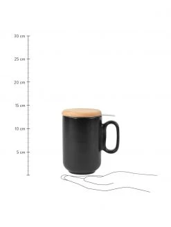 Sema Tasse Baltika mit Teesieb und Deckel, Ø 9 x H 14 cm, 500 ml -Küche Geschäft Tasse Baltika mit Teesieb und Deckel 2