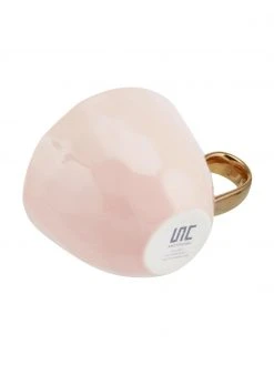 Urban Nature Culture Tasse Good Morning in Rosa mit goldenem Griff, Ø 11 x H 8 cm, 350 ml -Küche Geschäft Tasse Good Morning in Rosa mit goldenem Griff 3