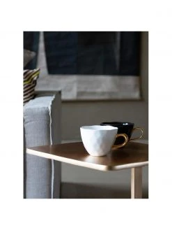 Urban Nature Culture Tasse Good Morning in Weiß mit goldenem Griff, Ø 11 x H 8 cm, 350 ml -Küche Geschäft Tasse Good Morning in Weiss mit goldenem Griff 5