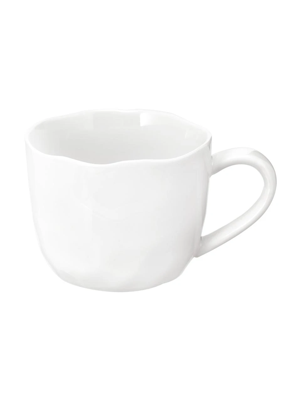 Tasse mit Untertassen Porcelino mit unebener Oberfläche, 6 Stück, Ø 15 x H 8 cm, 150 ml 4 Tasse mit Untertassen Porcelino mit unebener Oberfläche, 6 Stück, Ø 15 x H 8 cm, 150 ml – Bild 4