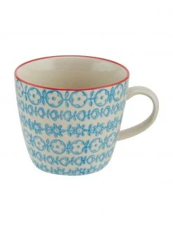 Bloomingville Tassen Carla mit kleinem Muster, 4er-Set, Ø 10 x H 8 cm, 300 ml -Küche Geschäft Tassen Carla mit kleinem Muster 4er Set 5