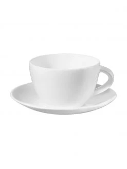 Asa Tassen à table mit Untertassen aus Fine Bone China, 6 Stück, B 9 cm x H 6 cm, 200 ml