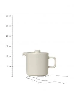 Blomus Teekanne Pilar aus Keramik in Beige matt/glänzend, 1 L -Küche Geschäft Teekanne Pilar aus Keramik in Beige mattglanzend 1 L 2