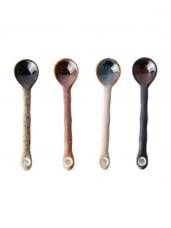 HKliving Teelöffel Yunomi im japanischen Style, 4 Stück, L 12 cm