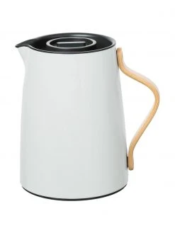 Stelton Teezubereiter Emma in Weiß mit Blaustich, 1 L