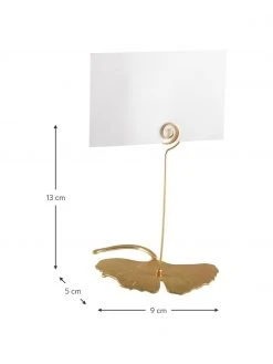 Tischkartenhalter Ginkgo, 4 Stück, B 9 x H 13 cm -Küche Geschäft Tischkartenhalter Ginkgo 4 Stuck 2